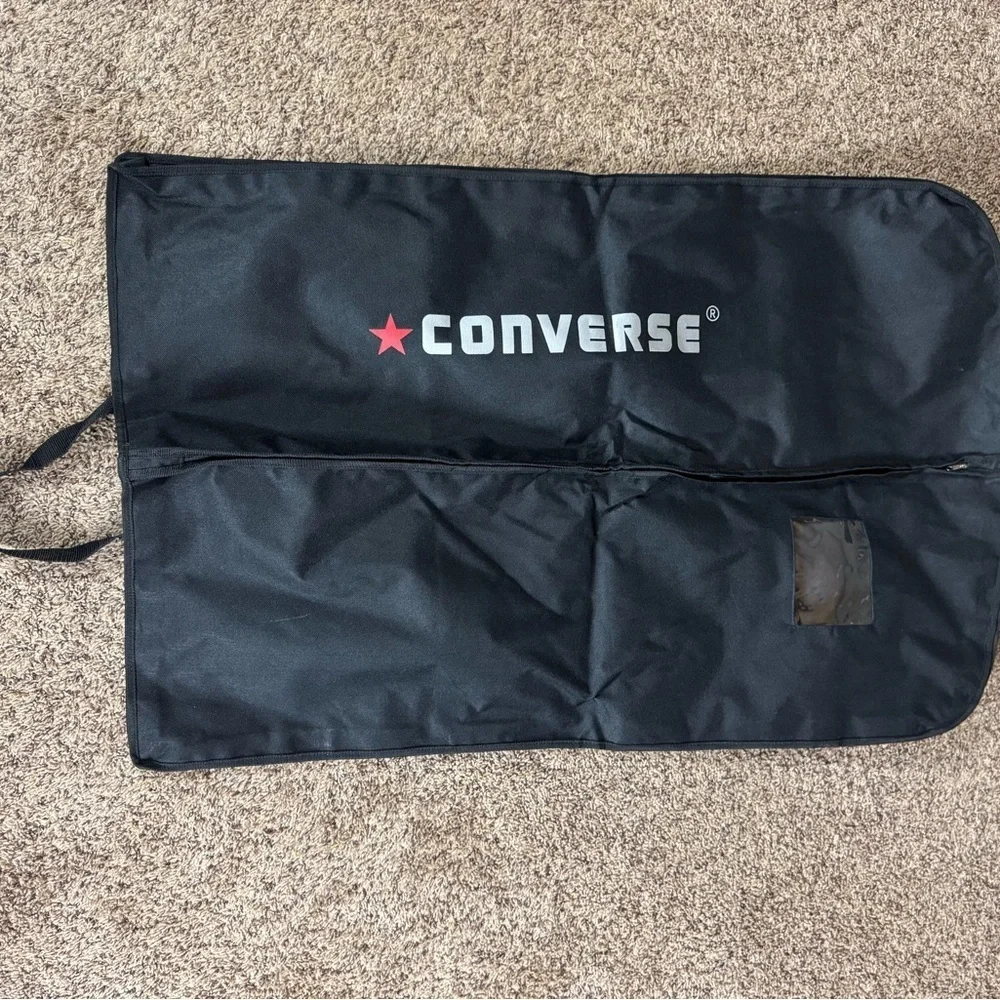 Converse hanging garment bag / clothes bag Black with handles and Converse logo